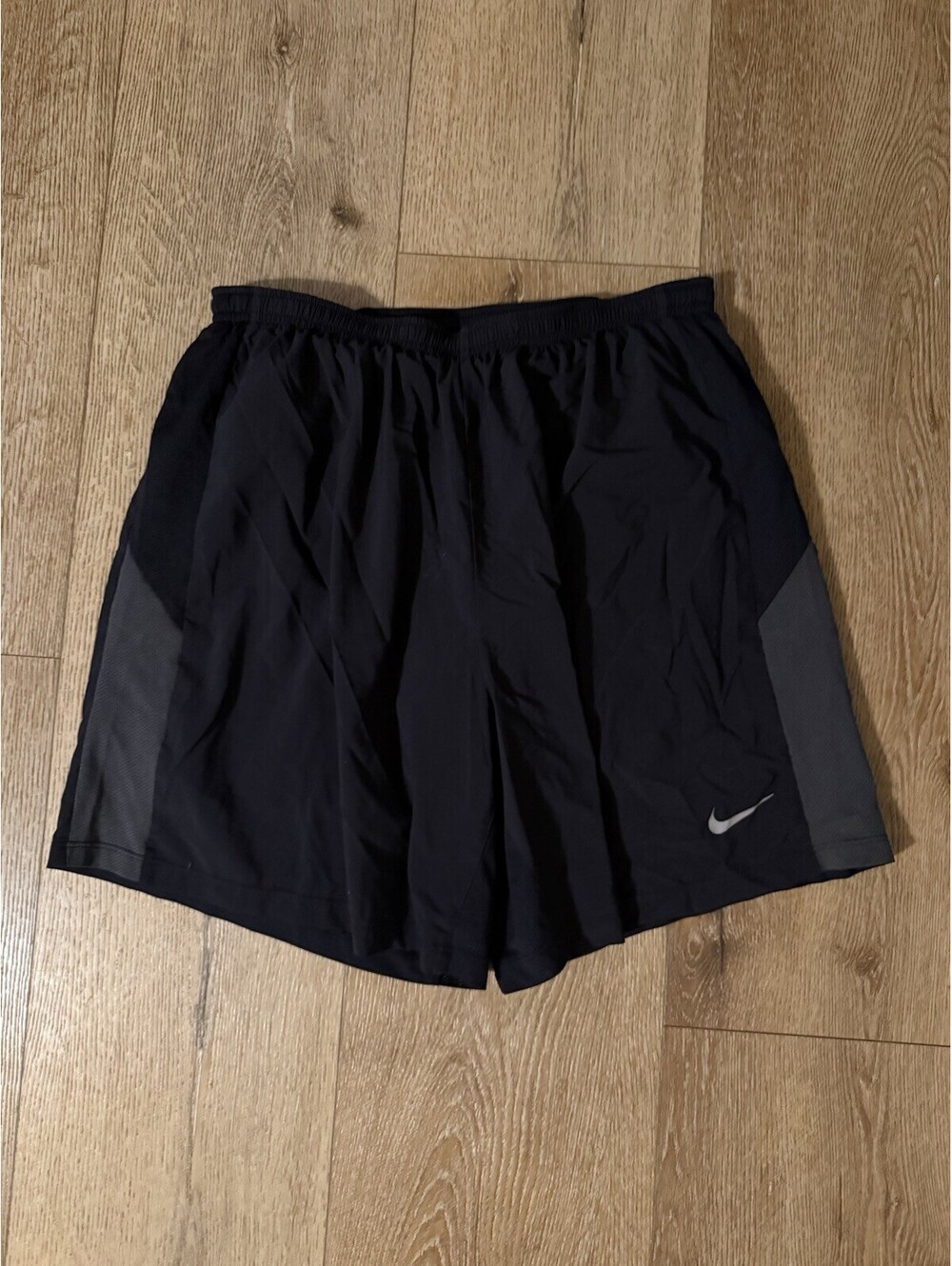 Nike Men's Black Athletic 7" Pursuit 2-in-1 Running Shorts Size XL 589720